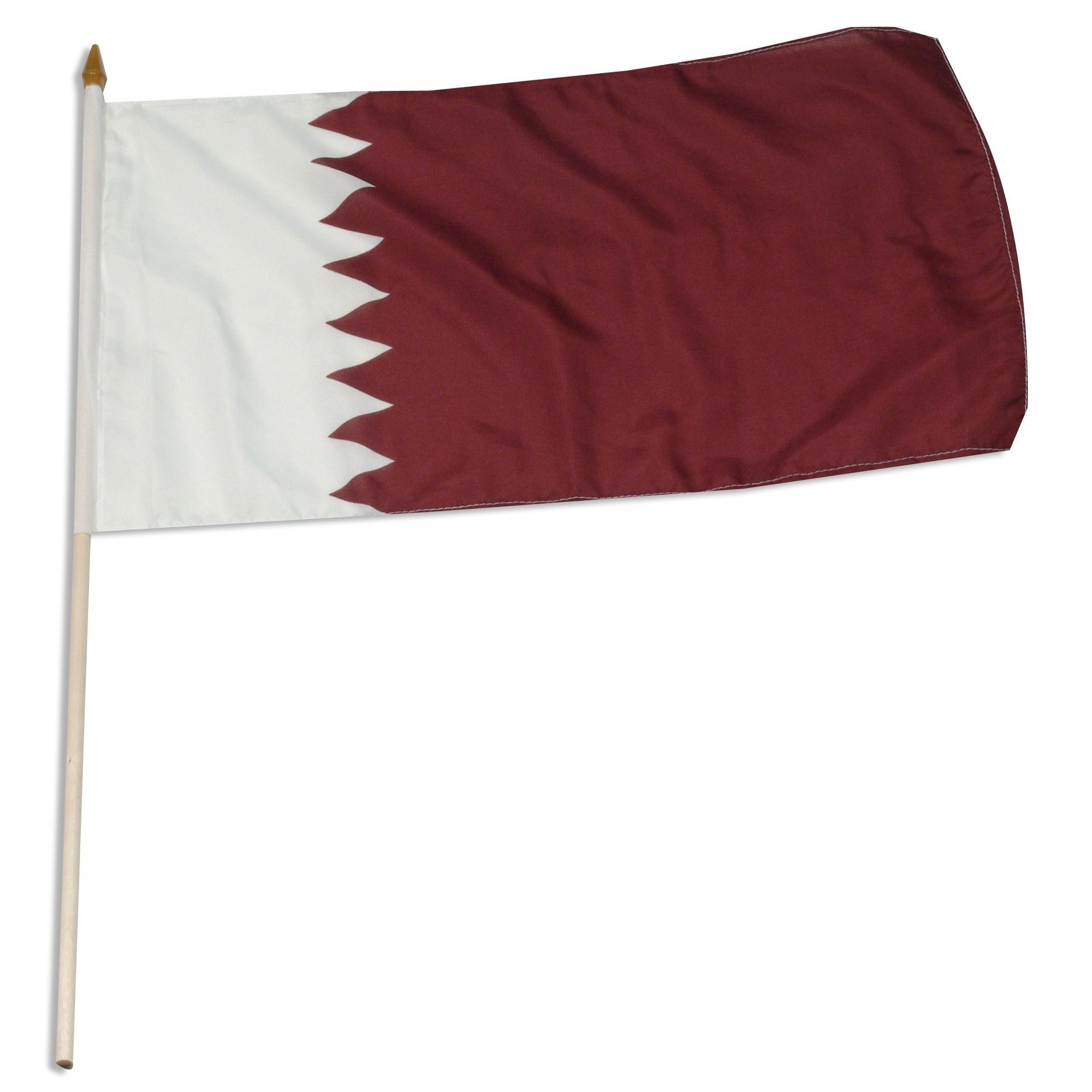 Qatar 12in x 18in Mounted Flag