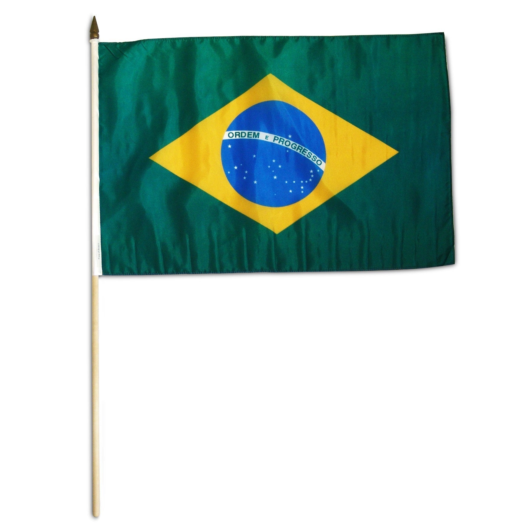 Brazil 12in x 18in Mounted Country Flag