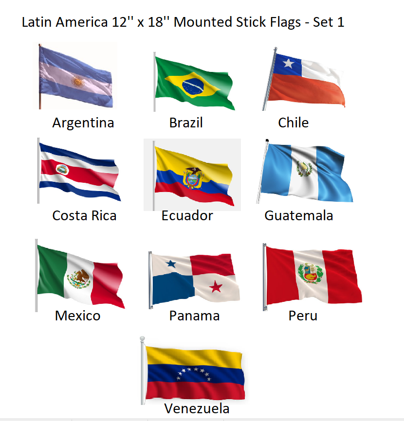 Latin American Flags