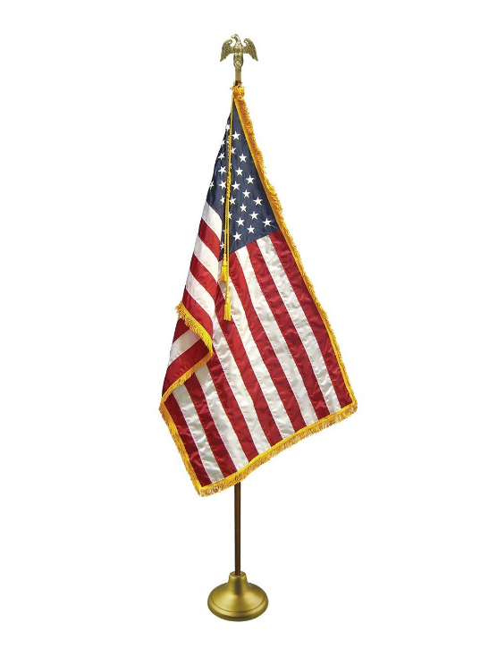 Nylon 2x3 US Flag with Oak Flag pole