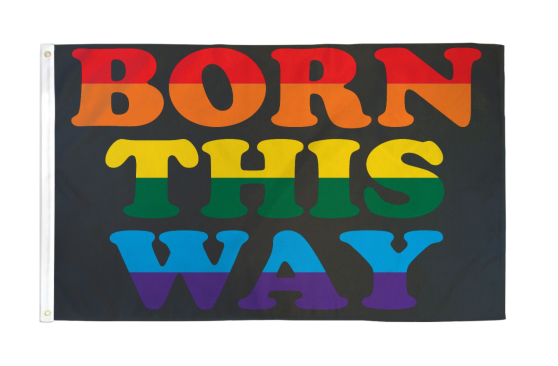 Shop born this way lady gaga pride flags with 1-800 Flags