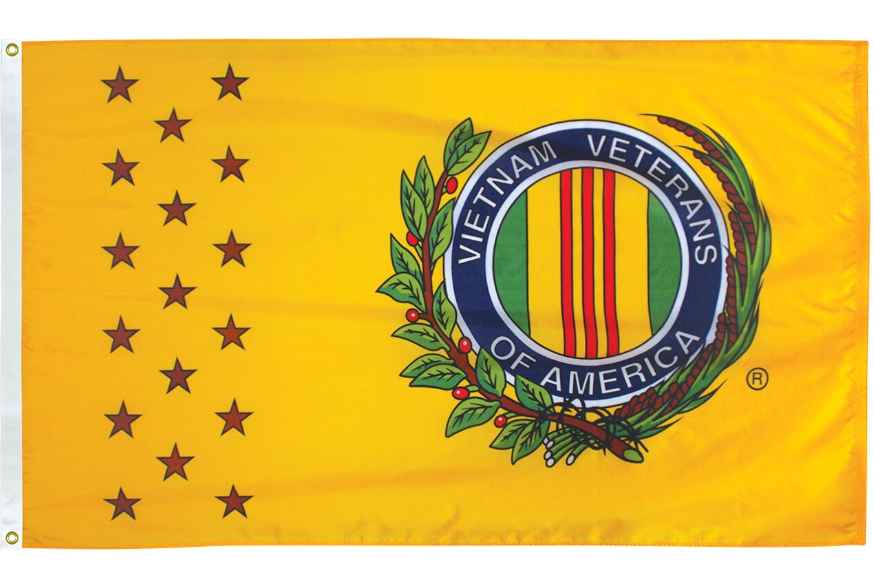 Banderas conmemorativas de veteranos al aire libre de Vietnam Vets de 3' x 5'