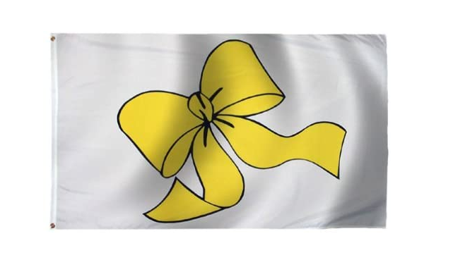 Yellow Ribbon 3X5 Foot Flag Nylon Flag