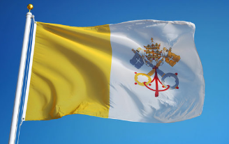 Bandera de nailon para exteriores de alta calidad del Vaticano (Papal) de 4 pies x 6 pies
