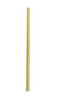 Zonon 4 Pcs 7 ft Telescoping Indoor Flag Pole Kit Aluminum Gold Pole with  Flag Stand