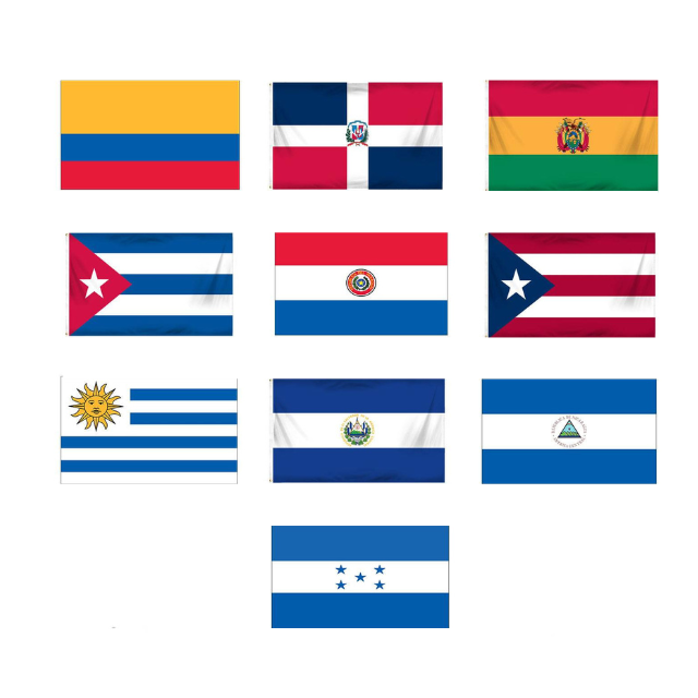latin america country flags for sale